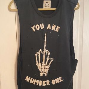UNIF you are number one tank top - distressed